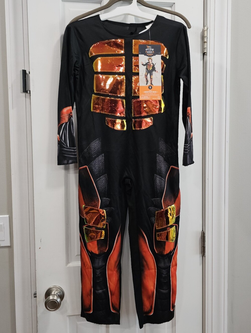 Hyde & EEK Boutique Kids Beetle Bug Halloween Costume Jumpsuit Wings Small 4/6